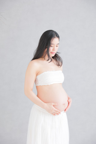 マタニティ衣装チューブトップ・チュールスカート