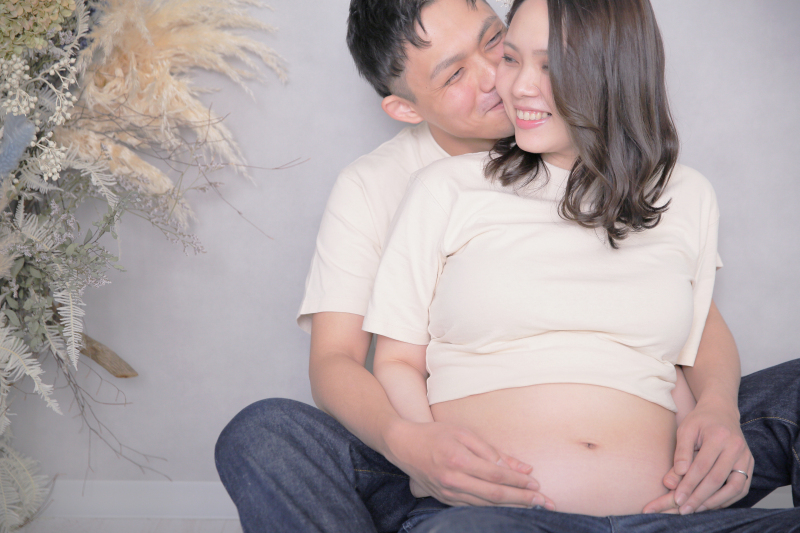 【マタニティフォト】1カットデータor六切り台紙一冊（立姿）どちらかお選びいただけます！