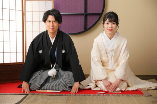 和装婚礼 前撮り撮影はスタジオで♪
