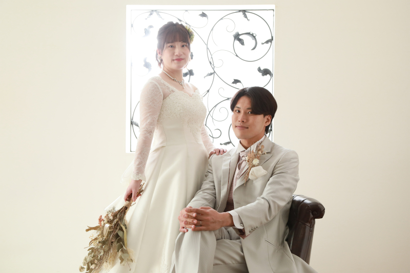 事前試着で自分たちらしいベストな1着をみつけて♪