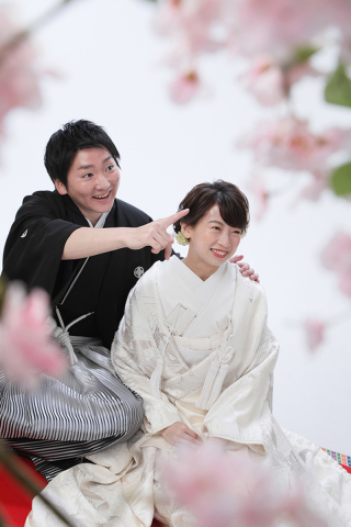 まるで２人でお花見をしているみたい！！