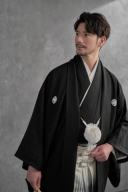 黒綸子×ぼかし袴