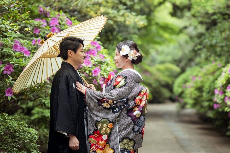 心安らぐ寺院とスタジオで彩る洋装フォト