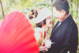 お鬘での前撮り撮影をしていただきました