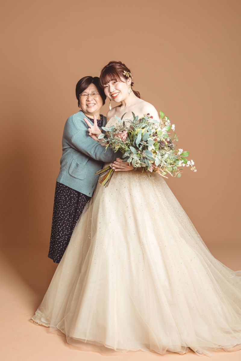 お母様とツーショット