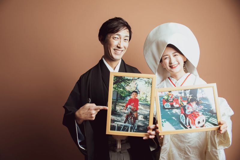 子供の頃のお写真と一緒に