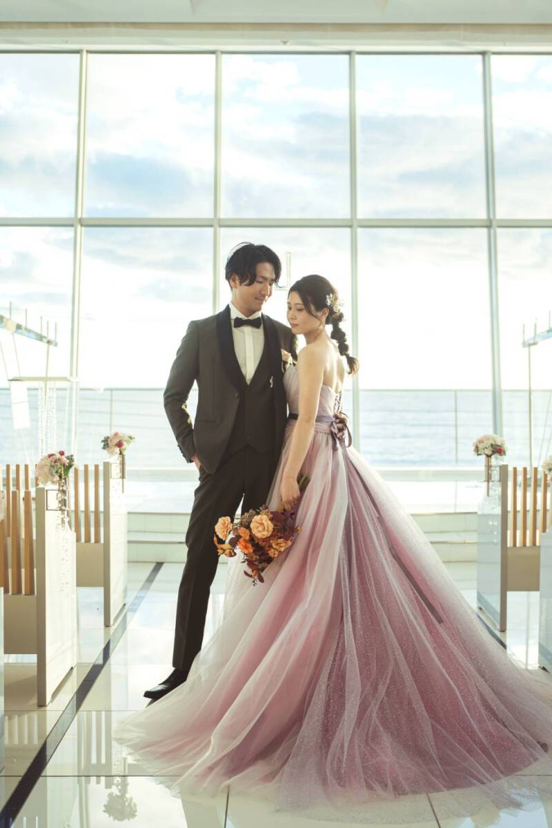 カラードレスにチェンジ