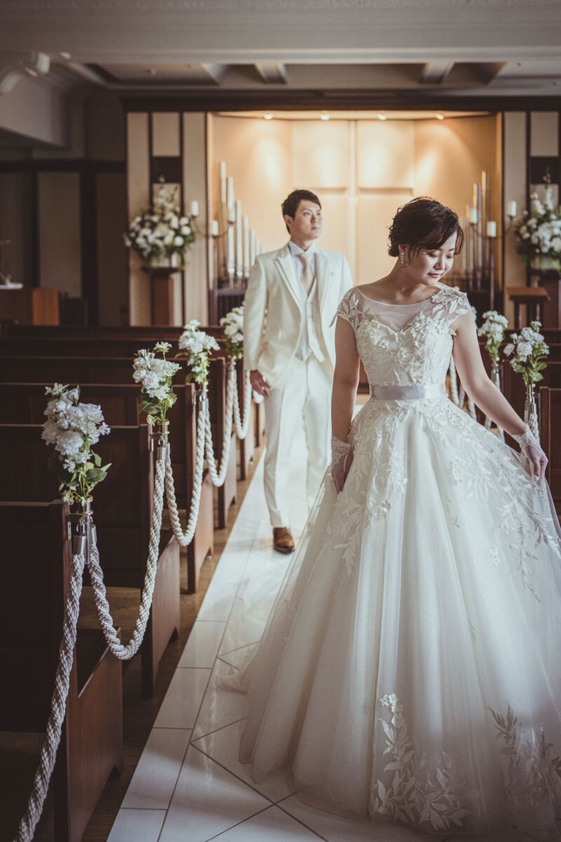 モダンシックなインテリアのチャペル