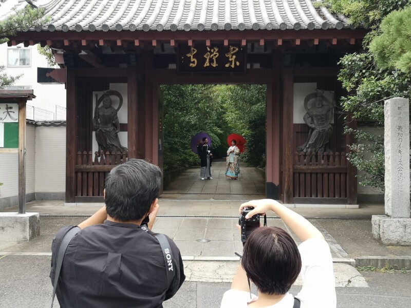 東禅寺から撮影スタート!