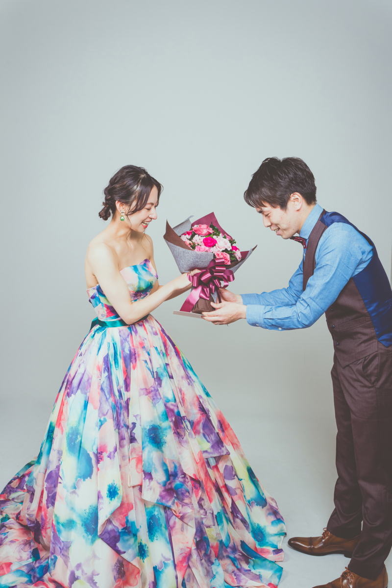 新婦様へ花束のプレゼント♡