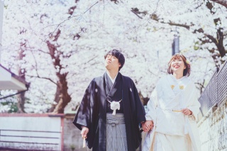 桜満開のロケーション＆スタジオ撮影