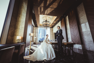 銀座・東京タワーを望むスタイリッシュな2つのホテルでウエディングフォト