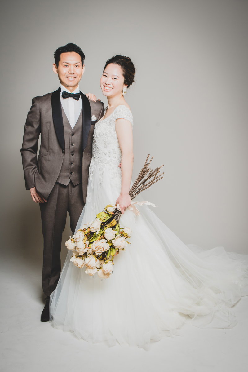 爽やかな笑顔で撮影スタート