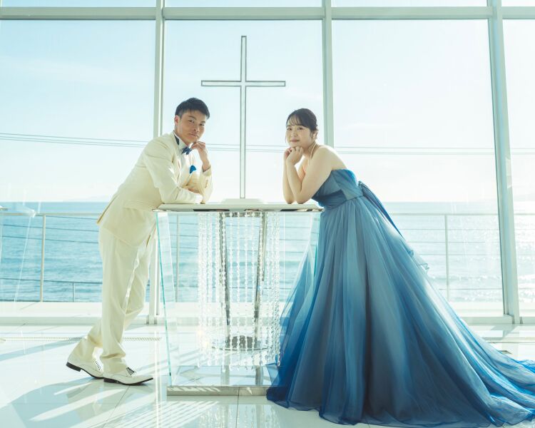 鮮やかなカラードレスコーデ♪