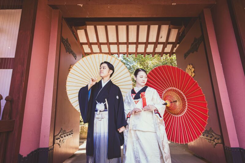 山門でクラシカルな一枚