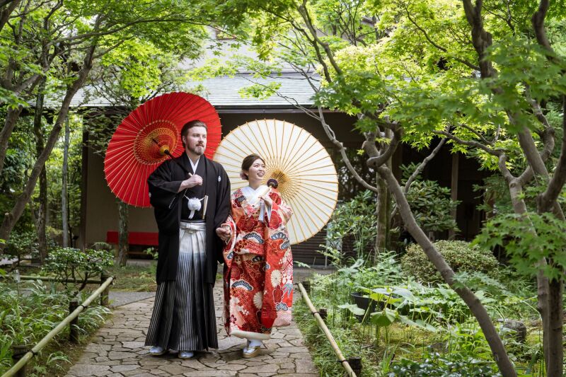 緑が美しい庭園