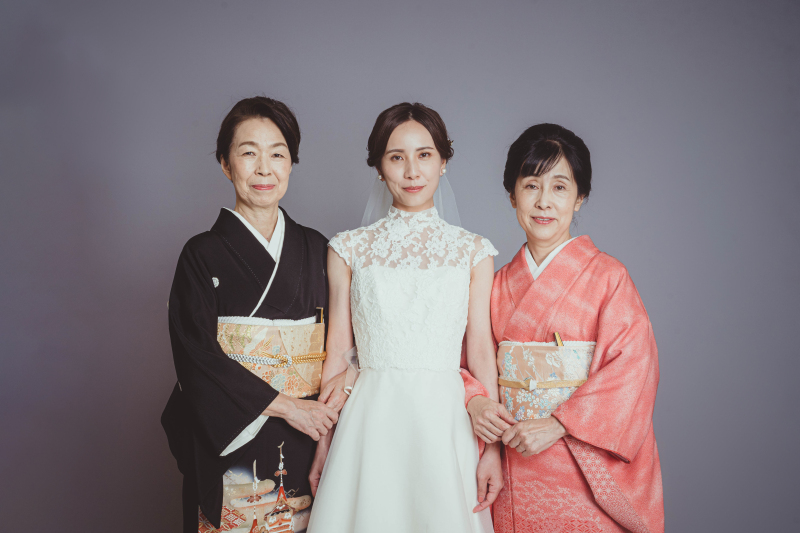 ご両家お母様と三人で♡