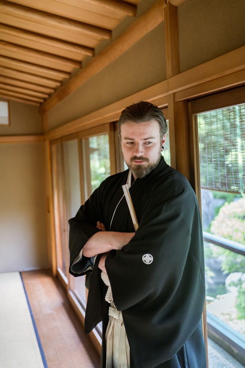 新郎さま、ソロカット!