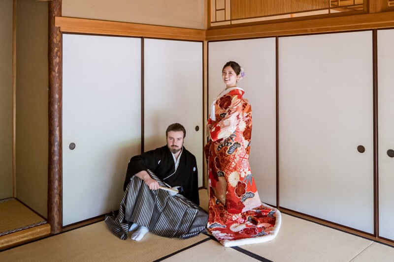 クールな和装ショット
