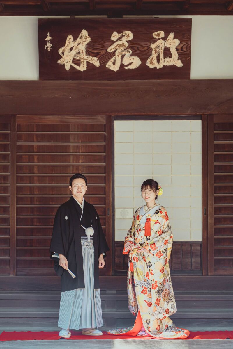 とても華やかでお祝いの声をかけてもらいました