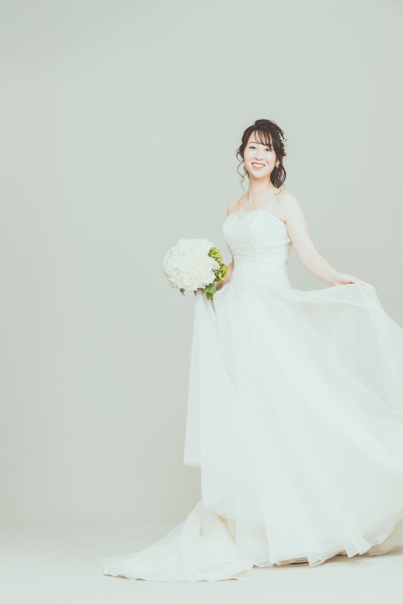 美しい花嫁姿です!