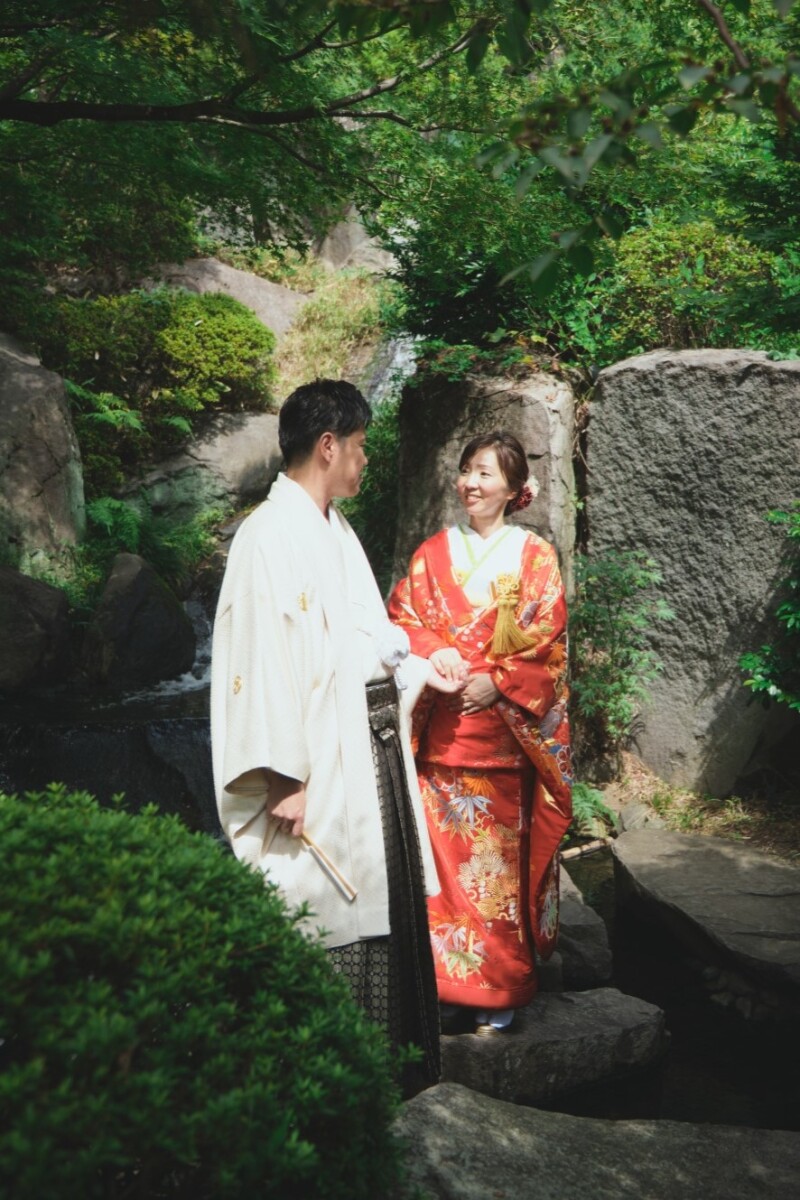 川のせせらぎを聴きながら