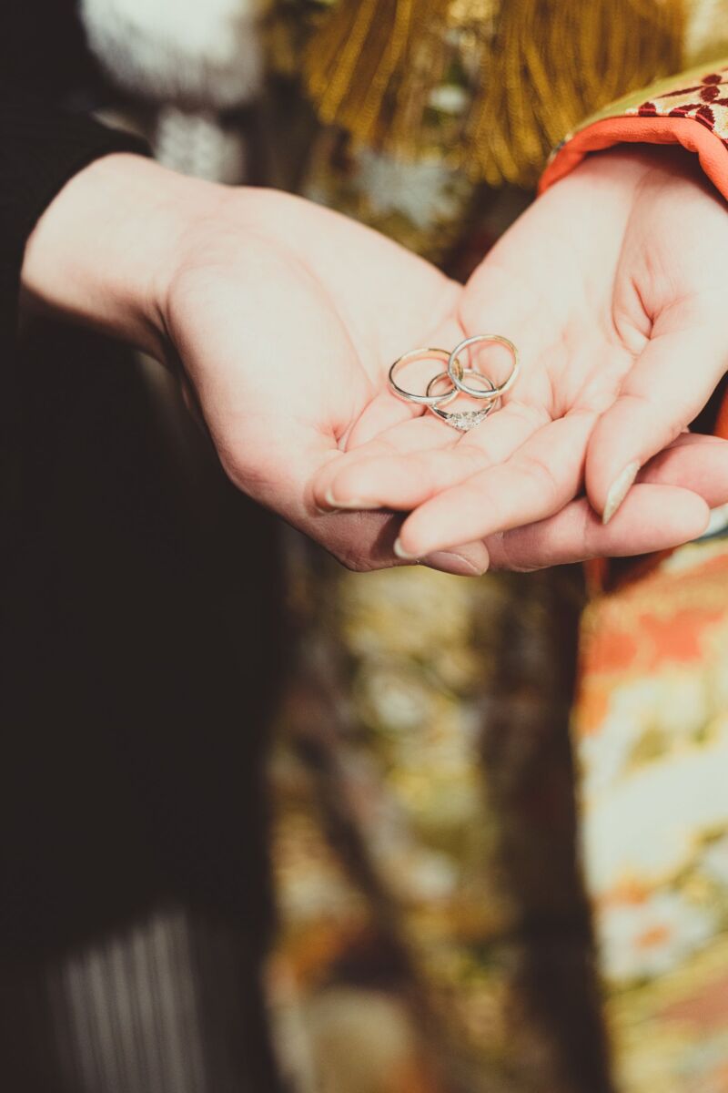 大切な指輪も撮影