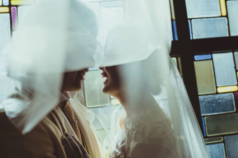 最後は、ベールにふたりで♡