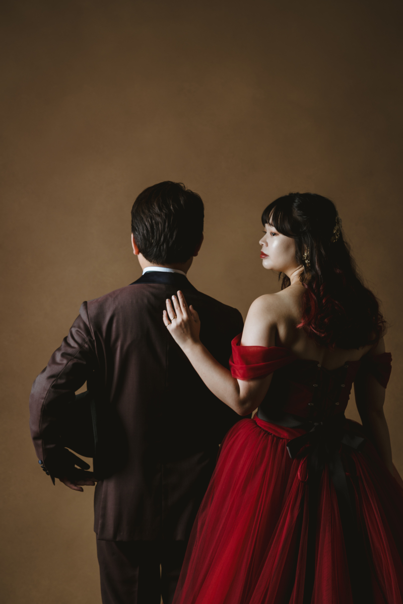 シャープなポーズ