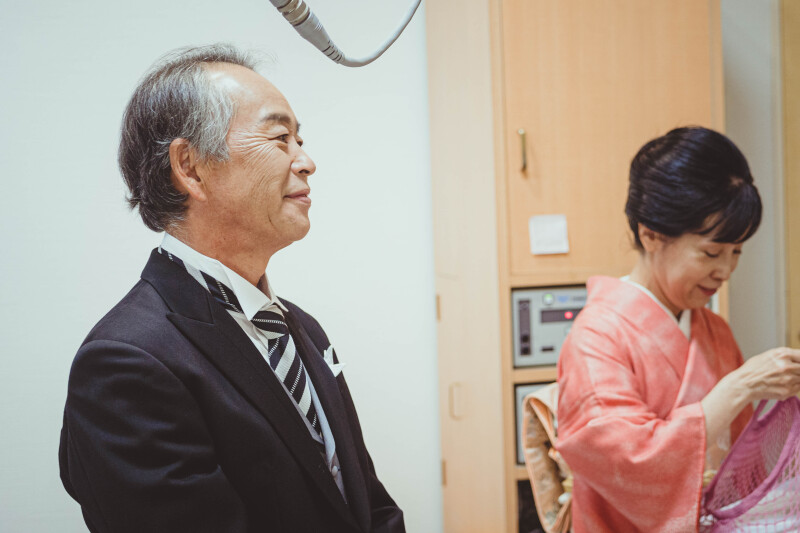 お父様の表情から色々な思いを感じ感動