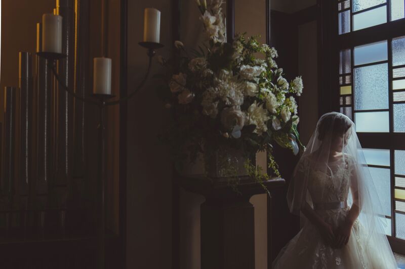 ステンドグラスとパイプオルガン