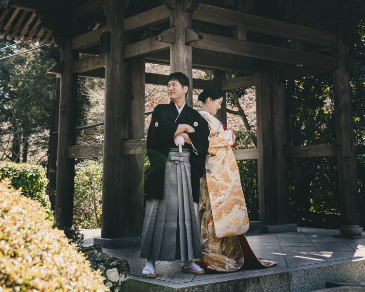 色打掛に掛け替え！