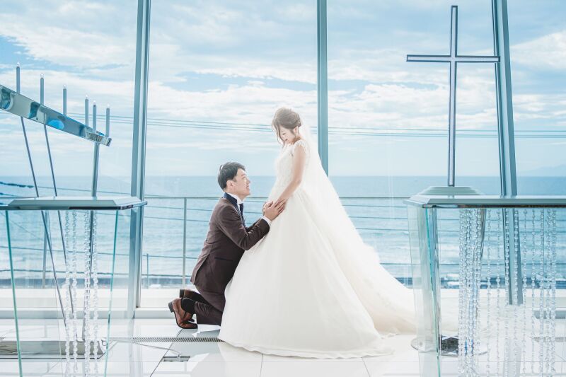 新しい命を迎えるショット