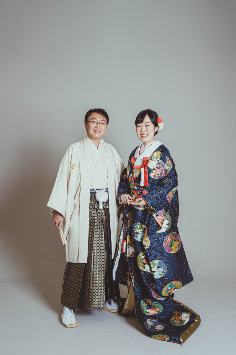 まずは和装から撮影スタートです!