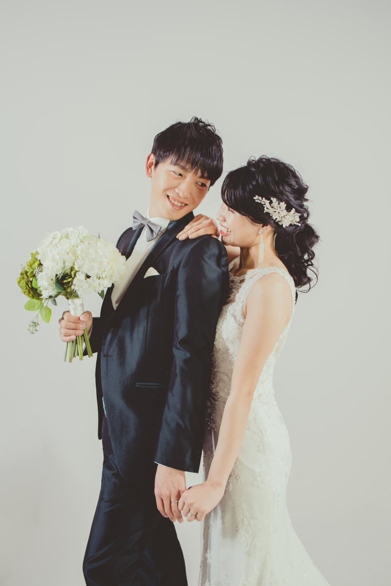 ご新郎様の振り向きスタイル