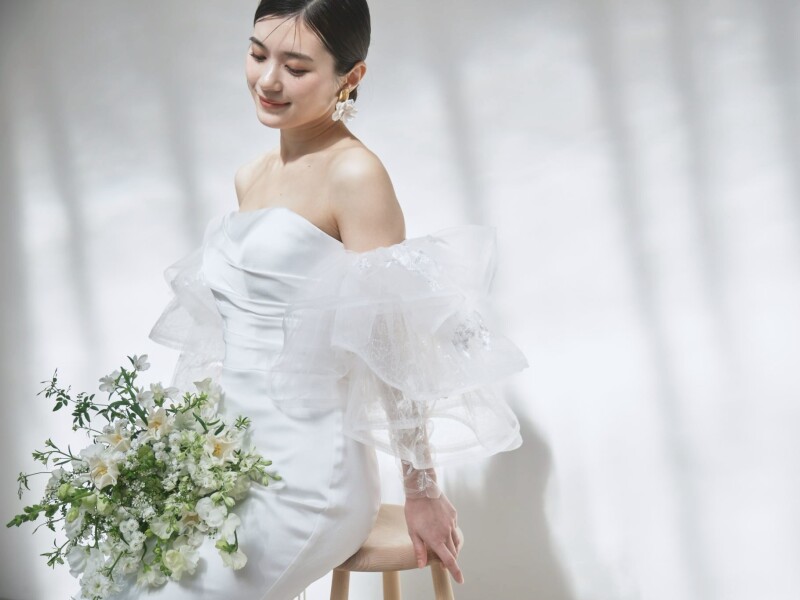 ブライダリウムミュー　ウェディングベール ベールBridarium Mue ロング刺繍ウェディングヴェール結婚式