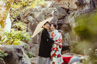 BRIDARIUM MUE(ブライダリウム ミュー)_「料亭」庭園・和室でウエディングフォト 和装編