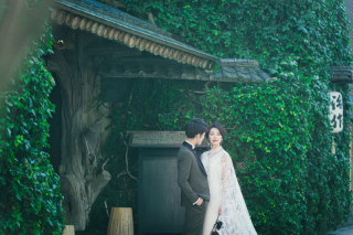 BRIDARIUM MUE(ブライダリウム ミュー)_「料亭」庭園・和室でウエディングフォト 洋装編