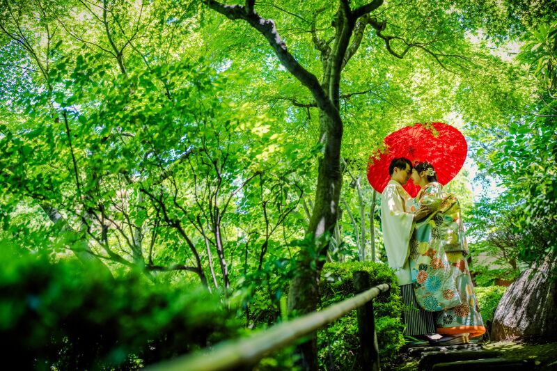 【庭園フォト】和装1着|目白庭園・庭園&お茶室撮影|衣裳事前試着付き・選び放題|平日限定