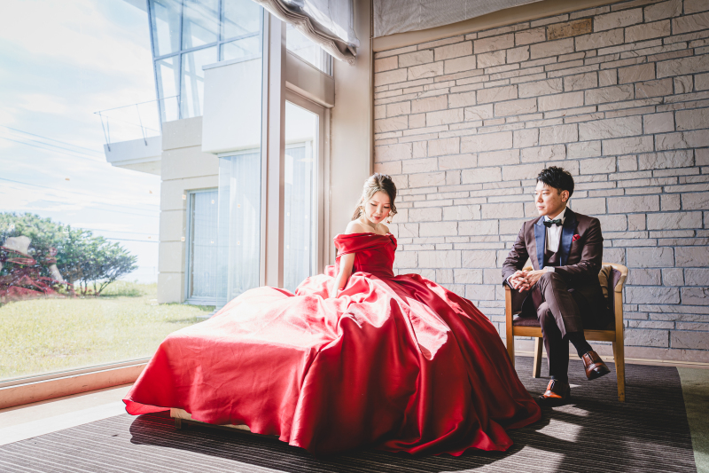 【チャペルフォト】洋装1着・30カット|海が広がるチャペル|衣裳事前試着付き・選び放題 |平日限定