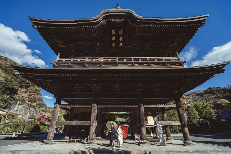 【鎌倉・寺院】和装1着・30カット|建長寺・妙本寺など|衣裳当日セレクト1日で完結!・選び放題 |平日限定
