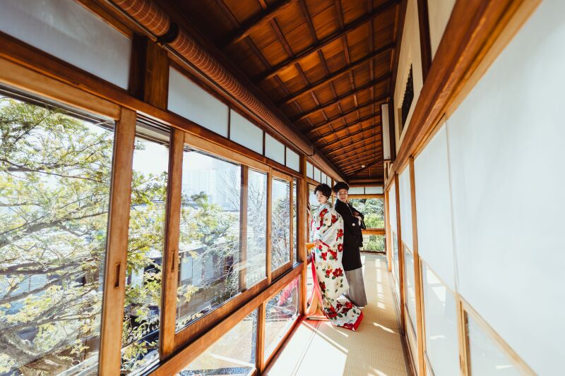 【料亭フォト】和装1着|隅田川沿いの老舗料亭「つきじ治作」で撮れる!日本建築・庭園|平日限定