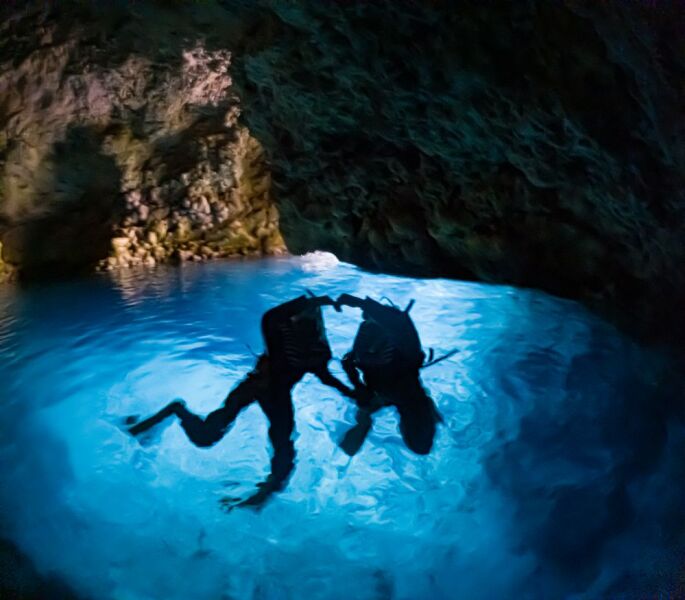 幻想的。。まさにブルーブルーの世界