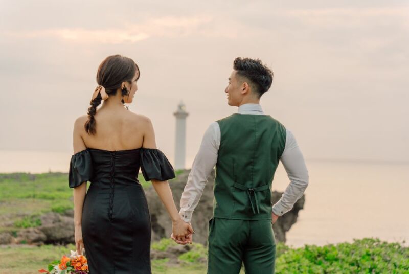 オプションで追加でサンセット撮影をお申込み。