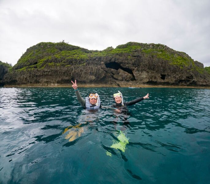 いよいよシュノーケリング開始!