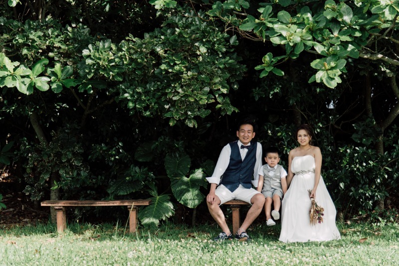 緑に囲まれたベンチで♪