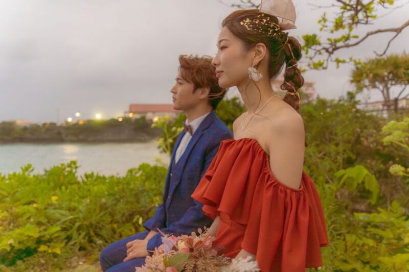 ロマンチックな夕暮れ撮影。。