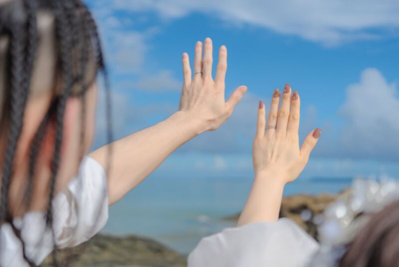 結婚指輪も撮ってもらいましょう