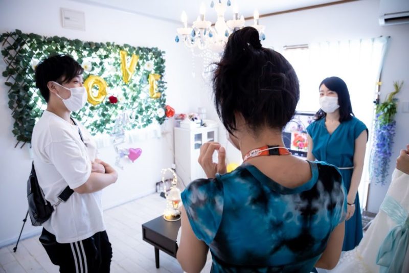 到着後、打ち合わせ