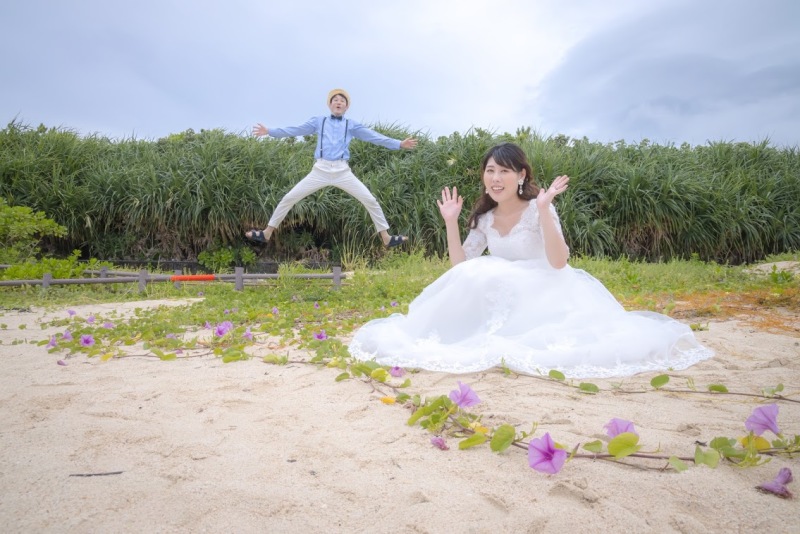 ビーチでジャンプ！